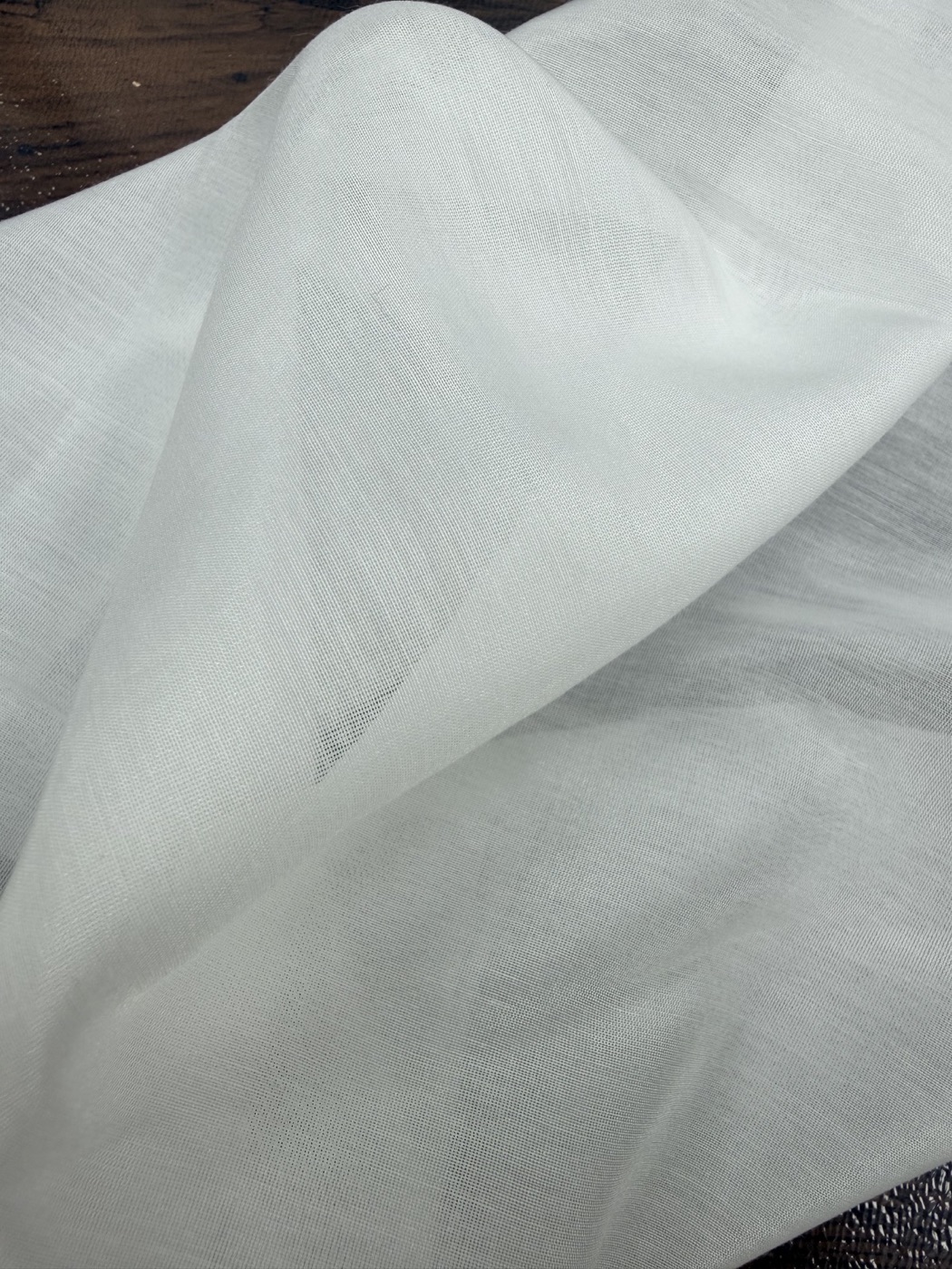 9 Momme Silk-Cotton Voile fabric view 1