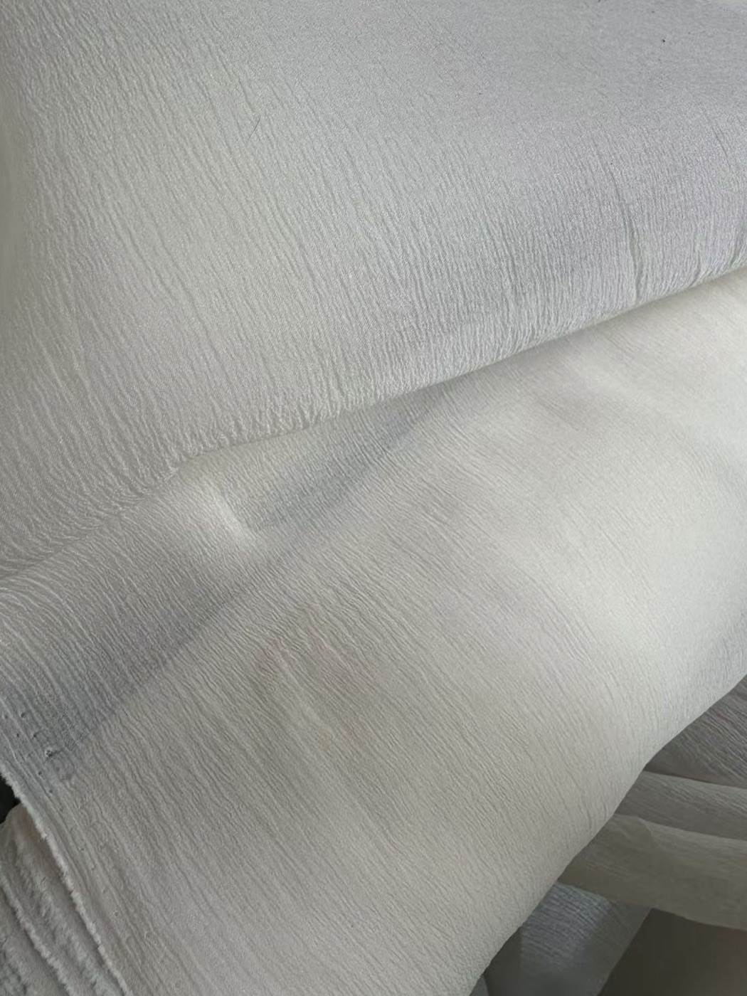 Nylon-Polyester Crinkle Organza fabric view 1