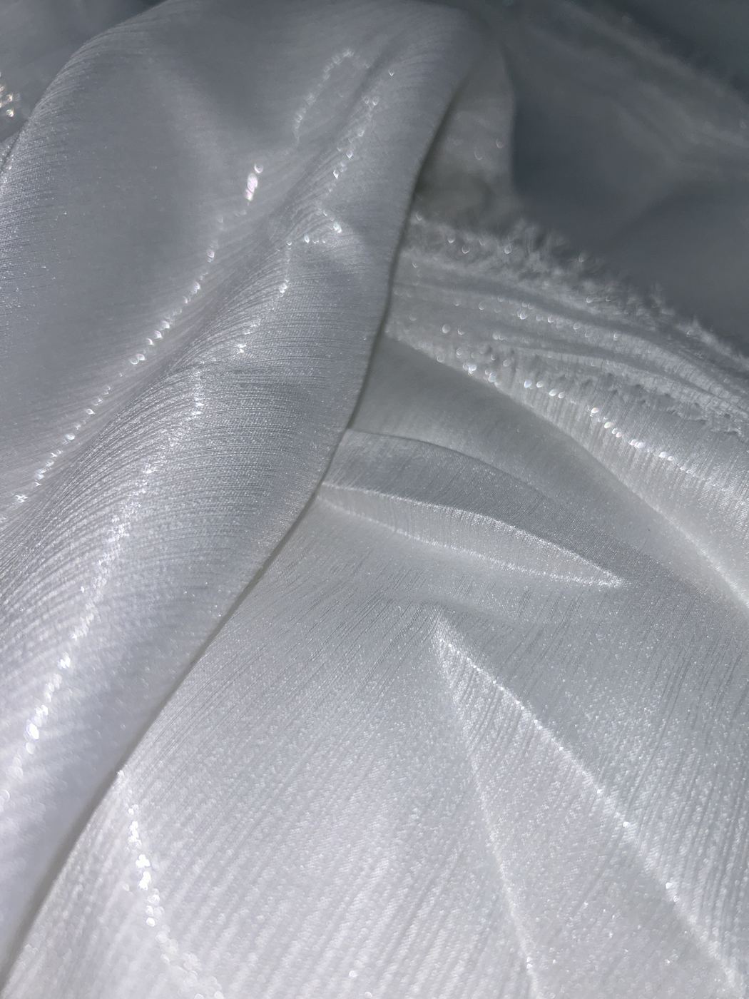 Shimmer-Stripe Organza fabric view 1