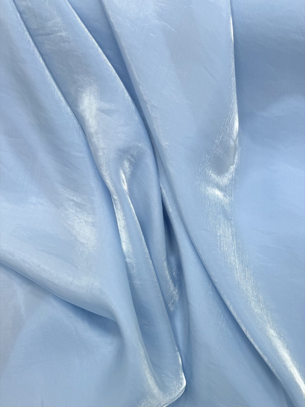 Pearlescent Microfibre Satin fabric view 1