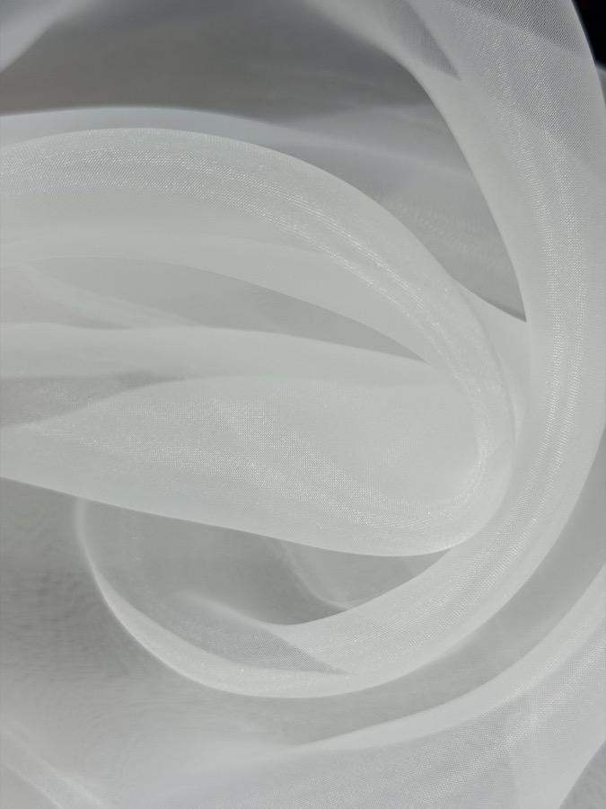 2040 Smooth Organza fabric sample