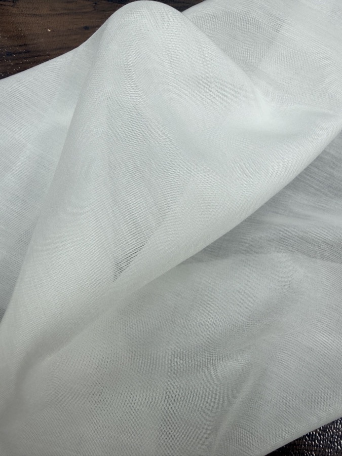 9 Momme Silk-Cotton Voile fabric sample