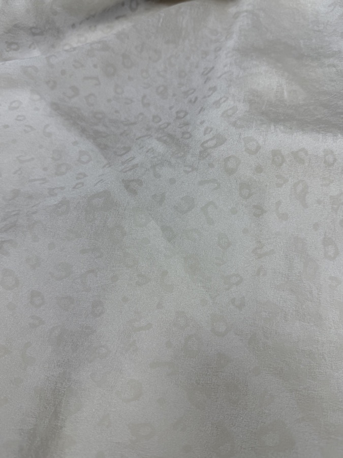 Tonal Leopard Viscose-Polyester Crepe fabric sample