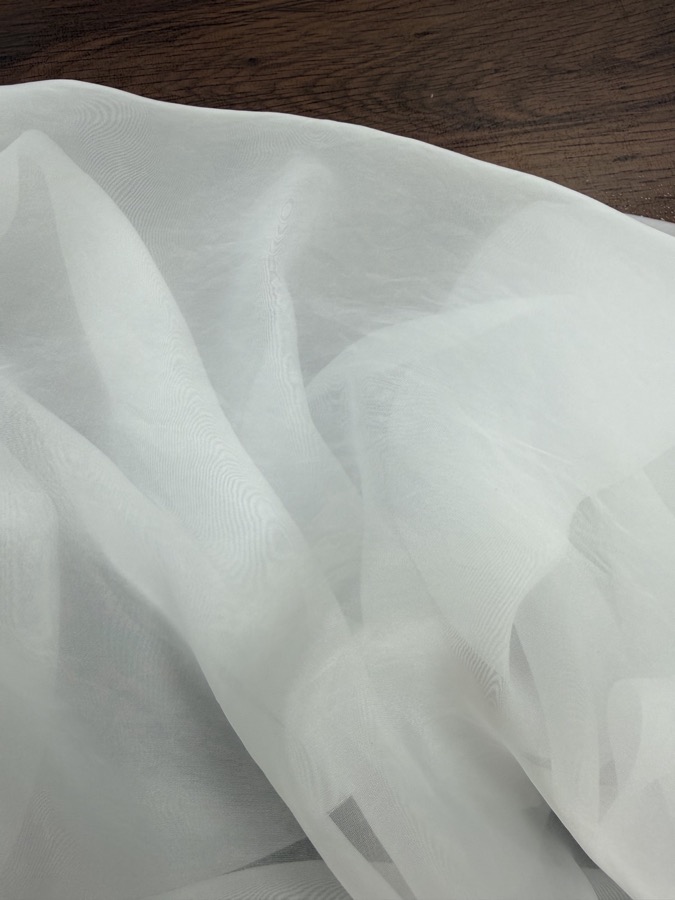 Soft Nylon-Polyester Organza fabric sample