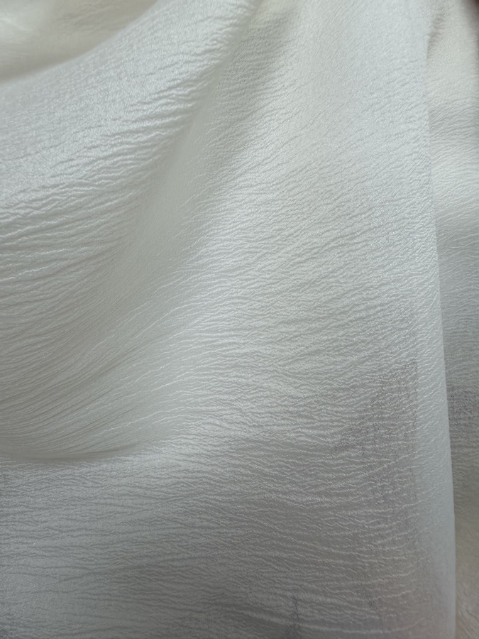 Soft Micro-Crinkle Crepe fabric sample