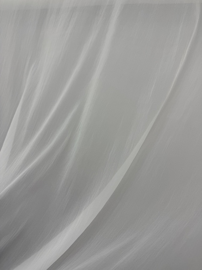 Frosted Ripple Sheer fabric sample